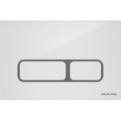 Панель змиву Koller Pool Edge White/Chrome KP-ED-003 (білий/хром), Колір виробника: білий глянець, хром, фото 