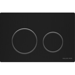 Панель змиву Koller Pool Twist Black/Ghrome KP-TW-002 (чорний матовий/хром), Колір виробника: чорний матовий, хром, фото 