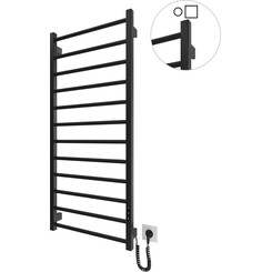 Электрический полотенцесушитель Hygge Family Leeds 6.1.0805.06.BM (530x1170 см, черный матовый, с программатором), Доступные размеры: 530 x 1170, Цвет производителя: черный матовый, фото 
