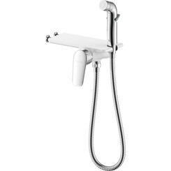 Гигиенический душ со смесителем Imprese Perla Chrome f03708001CA (хром, скрытого монтажа, с полкой), Цвет производителя: хром, фото 