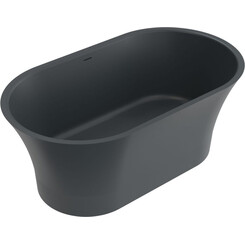 Мраморная ванна Miraggio Helga Miramarble Matt Full RAL 8814336 (150x85 см, серая матовая, отдельностоящая), Технология производства: Miramarble Full RAL, Цвет производителя: темно-серый матовый, фото 