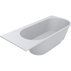 Кам'яна ванна Miraggio Layla SR Mirasoft 8814299 (211x92 см, біла матова, ліва), Доступні розміри: 211 x 92 R, фото 