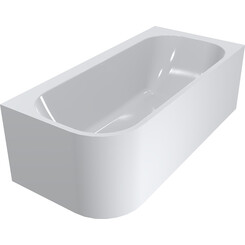 Мраморная ванна Miraggio Maria L Miramarble 8814515 (186x87 см, правосторонняя), Технология производства: Miramarble, Цвет производителя: белый глянец, фото 