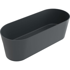 Мраморная ванна Miraggio Providence Miramarble Matt Full RAL 8814356 (170x70 см, серая матовая, отдельностоящая), Технология производства: Miramarble Full RAL, Цвет производителя: темно-серый матовый, фото 