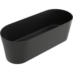 Мраморная ванна Miraggio Providence Miramarble Matt Full RAL 8814354 (170x70 см, черная матовая, отдельностоящая), Технология производства: Miramarble Full RAL, Цвет производителя: черный матовый, фото 