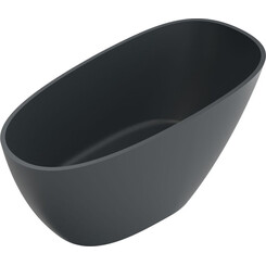 Мраморная ванна Miraggio Valeria Miramarble Matt Full RAL 8814372 (140x74 см, серая матовая, отдельностоящая), Технология производства: Miramarble Full RAL, Цвет производителя: темно-серый матовый, фото 