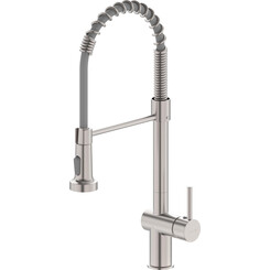 Смеситель для кухни Imprese Argo-S Stainless Steel f03409016BS (нержавейка, с гибким изливом), фото 