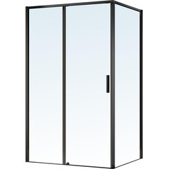 Душевая кабина Imprese Osser Black Matt s6400601TR (120x80 см, стекло прозрачное, профиль черный матовый), фото 