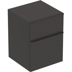 Шафка у ванну Geberit Smyle Square Black Matt 500.357.JK.1 (45 см, чорна матова, підвісна), Доступні розміри: 45, Колір виробника: чорний матовий, фото 