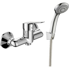 Смеситель для душа RJ Venus Chrome RJFA092-05CH (с лейкой и шлангом), фото 