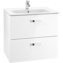 Подвесная тумба Roca Victoria Basic A856682806 (71 см, белая глянцевая, подвесная, без раковины), фото 