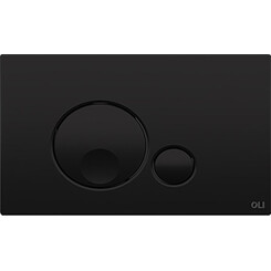 Клавіша змиву Oli Globe 152952 (чорна матова), Колір виробника: чорний матовий, фото 