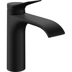 Смеситель для умывальника Hansgrohe Vivenis Black Matt 75023670 (черный матовый, с каскадным изливом и донным клапаном), Цвет производителя: черный матовый, фото 