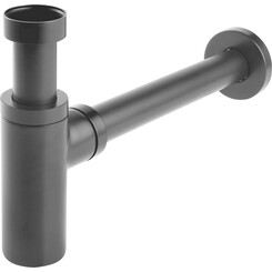 Сифон для раковины Ferro Black Matt S282-BL (черный матовый, бутылочный), Цвет производителя: черный матовый, фото 