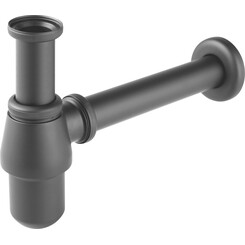 Сифон для раковины Ferro Black Matt S30-BL (черный матовый, бутылочный), фото 