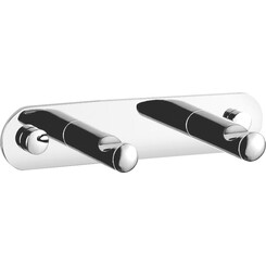 Гачок для ванної Ferro Grace Chrome AC06 (подвійний), фото 
