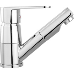 Смеситель для умывальника Ferro Algeo Chrome BAG2APO (с выдвижной лейкой), фото 