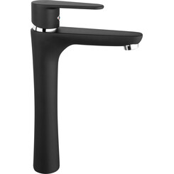 Змішувач для умивальника Ferro Algeo Black Matt BAG2LBL (чорний матовий, високий), фото 