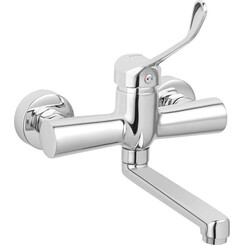 Змішувач для умивальника Ferro Algeo Medico Chrome BAGM3 (настінний, медичний), фото 