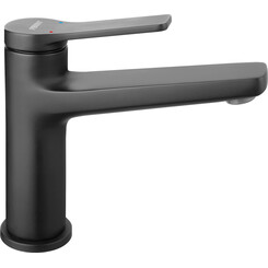 Змішувач для умивальника Ferro Stratos Black Matt BSC2BL (чорний матовий), фото 