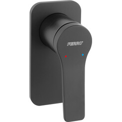 Смеситель скрытого монтажа для душа Ferro Stratos Black Matt BSC7PABL (черный матовый, внутренняя часть в комплекте), Цвет производителя: черный матовый, фото 