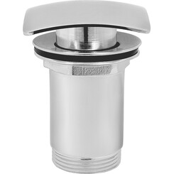 Донный клапан Ferro Quadro Chrome S284 (c переливом), фото 