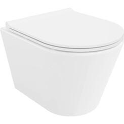 Безободковый подвесной унитаз Mexen Rico White Flat MEX-30720500 (с сиденьем), фото 