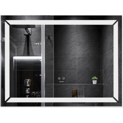 Зеркало для ванной комнаты Kroner KRP Spiegel HR1-8060 (80x60 см, с подсветкой и антизапотеванием), Доступные размеры: 80 x 60, фото 