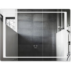 Зеркало для ванной комнаты Kroner KRP Spiegel HR2-8060 (80x60 см, с подсветкой и антизапотеванием), Доступные размеры: 80 x 60, фото 