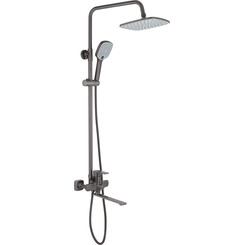 Душевая система Kroner KRP Armada Graphite Matt Armada-GRP067 (матовый графит, с изливом), фото 