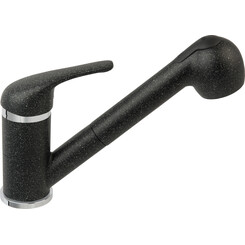 Змішувач для кухні Ferro Freya Graphite BFR8B (графітовий, з висувною лійкою), Колір виробника: графіт, фото 