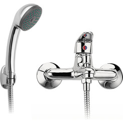 Змішувач для ванни Ferro Smile Chrome BSM11 (з лійкою та шлангом), фото 