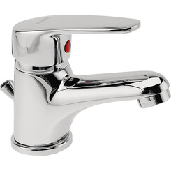 Змішувач для умивальника Ferro Smile Chrome BSM2 (з донним клапаном), фото 