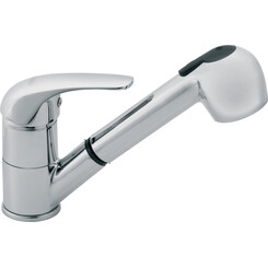 Змішувач для кухні Ferro Vasto Chrome BVA8 (з висувною лійкою), фото 