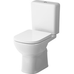 Безободковый унитаз-компакт Am.Pm Sunny AquaSpin CLA8900SC (воронкообразный, с сиденьем), фото 