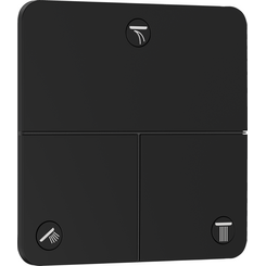 Переключатель на 3 потребителя Hansgrohe ShowerSelect Comfort Q Matt Black 15587670 (черный матовый), Цвет производителя: черный матовый, фото 