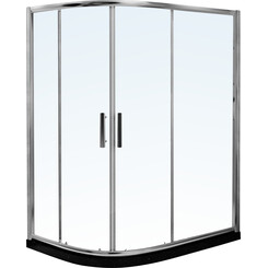 Душевая кабина RJ Chrome K9177-FBM-1021 right (120x90 см, стекло прозрачное, профиль хром), Доступные размеры: 120 x 90 R, Цвет производителя: хром, фото 