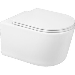 Безободковый подвесной унитаз Volle Solo 2.0 Vortice 1310.001000 (воронкообразный, с сиденьем), фото 