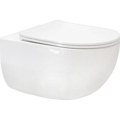 Безободковый подвесной унитаз Volle Cante 2.0 Vortice 1312.001000 (воронкообразный, с сиденьем), фото 