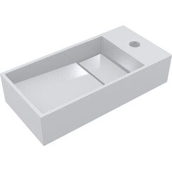 Умивальник Miraggio Toni 450 L Miramarble 8814207 (45x22 см), Доступні розміри: 45 x 22 L, Технологія виробництва: Miramarble, фото 