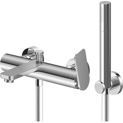 Смеситель для ванны Kohlman Wexpo Chrome KPL-QW110W (с лейкой и шлангом), фото 