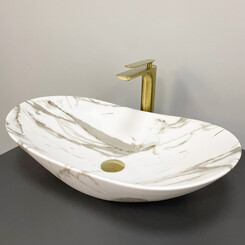 Умивальник VBI Turin Lava Matt VBI-011511 (60x36 см, лава матова, чаша), Доступні розміри: 60 x 36, Колір виробника: лава матова, фото 