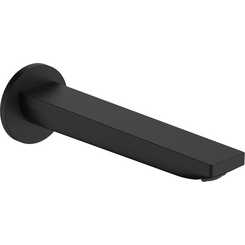 Излив для ванны Hansgrohe Rebris E Matt Black 72431670 (черный матовый, 20 см, скрытого монтажа), Цвет производителя: черный матовый, фото 