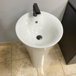 Умивальник VBI Varsi White Glossy VBI-019016 (46 см, білий глянсовий, підлоговий), фото 