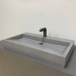 Умивальник VBI Vieste 90 Grey Matt VBI-016802 (90x45 см, сірий матовий), Доступні розміри: 90 x 45, Колір виробника: сірий матовий, фото 