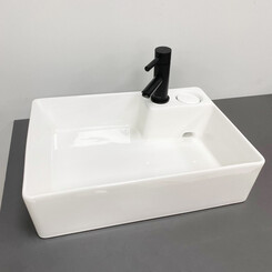 Умивальник VBI Altamura White Glossy VBI-016000 (52x38 см, білий глянсовий), Доступні розміри: 52 x 38, Колір виробника: білий глянець, фото 