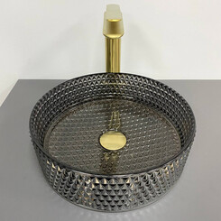 Умивальник VBI Sepino Black VBI-016301 (35 см, чорний), Доступні розміри: 35 x 35, Колір виробника: чорний, фото 