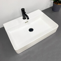 Умивальник VBI Bitonto M White VBI-015701 (60x43 см, білий глянсовий), Доступні розміри: 60 x 43, фото 