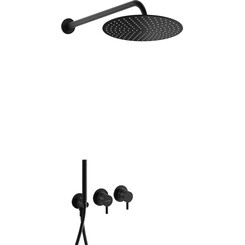 Душевая система Kohlman Axel Black KPL-QW260AB25 (черная, скрытого монтажа), Цвет производителя: черный, фото 