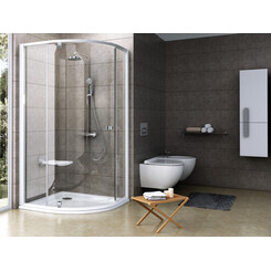 Душевая кабина Ravak Pivot PSKK3-90 (37677100Z1, 90x90 см, стекло прозрачное, профиль белый), Доступные размеры: 90 x 90, Цвет производителя: прозрачное стекло, отделка белая, фото 